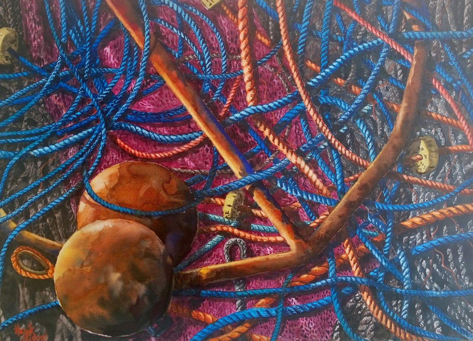 het definitieve schilderij 60 * 80 cm